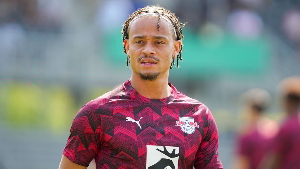 Xavi Simons im DFB-Pokal gegen Sandhausen.