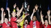 Solche Jubelbilder wird es vom deutschen Meister und Pokalsieger HB Ludwigsburg nicht mehr geben.