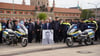 Für den im Saarland getöteten Polizisten gab es auch in Brandenburg eine Schweigeminute.