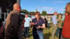 Bei der Infoveranstaltung  für den Windpark bei Scharlibbe diskutierten Einwohner mit den Planern von der Firma wpd aus Bremen und den Havelberger Stadtwerken. 