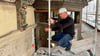 Das Rathaus Wernigerode ist derzeit eine Großbaustelle. Baudezernent Immo Kramer zeigt, was hinter der bunten Plane, die die Fassade des Wahrzeichens bedeckt, passiert.