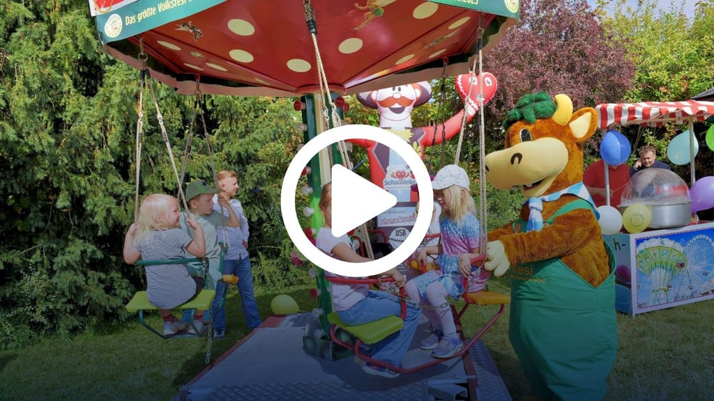 Die Kinder der Evangelischen Kita „Die Kirchenmäuse“ in Eisleben durften schon mal ein bisschen Karussell fahren.