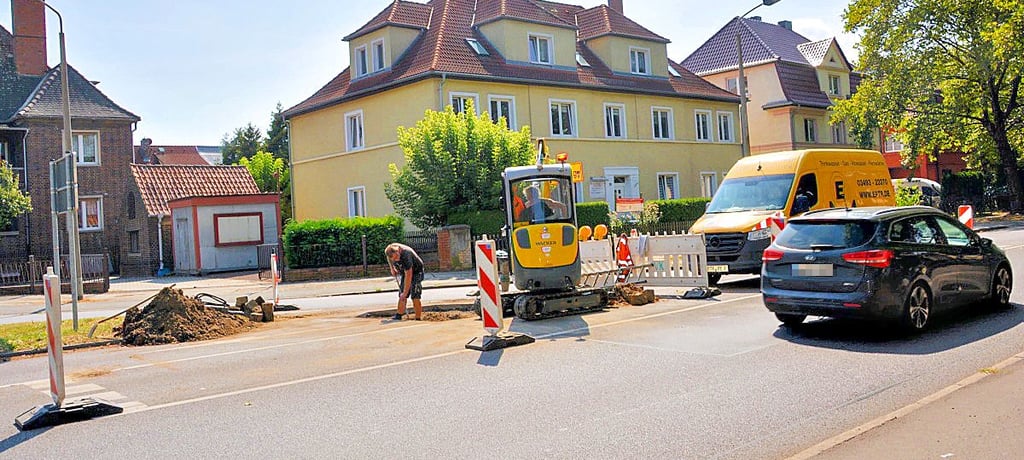 Umleitung zu Goitzsche Klinikum nach Havarie