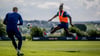 RB-Trainer Ole Werner (r.) und Verkaufskandidat Xavi Simons.