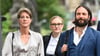 Die Angeklagte Christina Block und ihre Anwälte auf dem Weg ins Gericht.