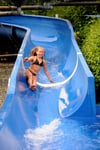 Die Rutschenmeisterschaft gehörte zu den Höhepunkten in der zu Ende gehenden Freibadsaison. 
