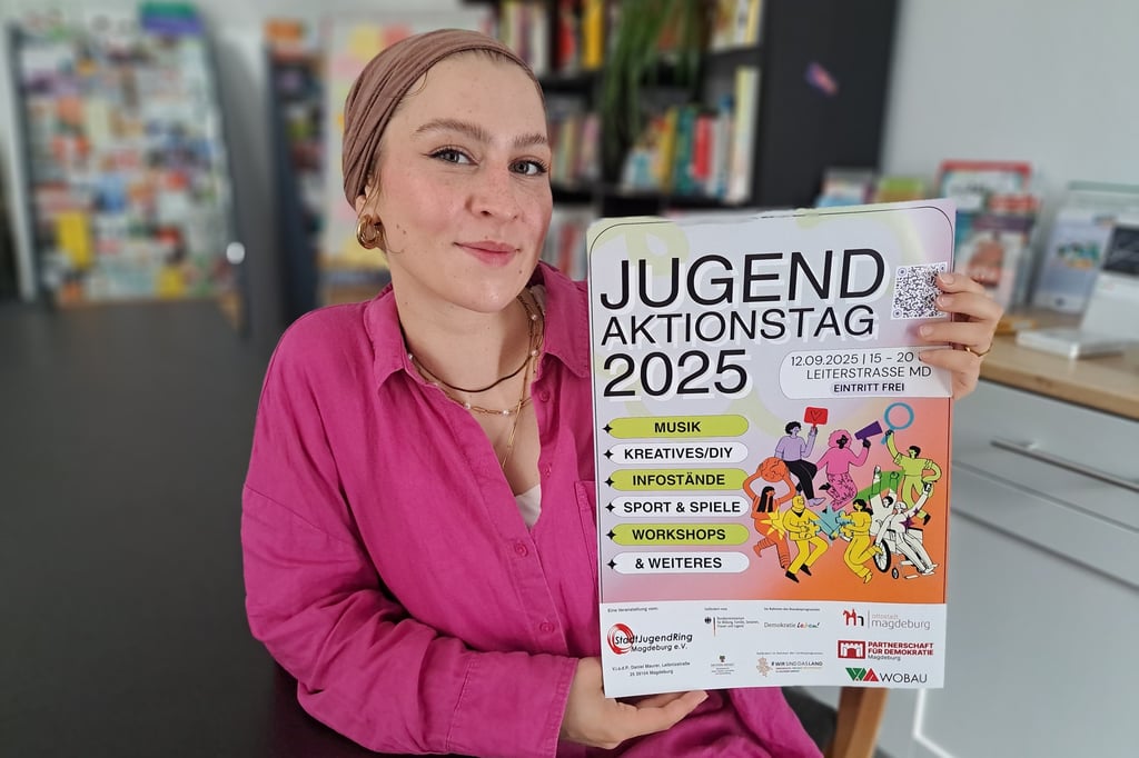 Pauline Sack vom Stadtjugendring in Magdeburg empfiehlt: „Einfach vorbeikommen!“