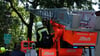 Drehleiter-Übung der Feuerwehr in Wittenberg