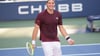 Was für eine Überraschung: Jan-Lennard Struff freut sich über seinen Achtelfinaleinzug.