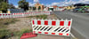 Sperrungen betreffen die Gehwege am Wall und an der Bitterfelder Straße.