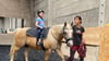 Michaela Krieg aus Königerode bietet auch Hippotherapie an, eine pferdgestützte physiotherapeutische Behandlungsmethode.
