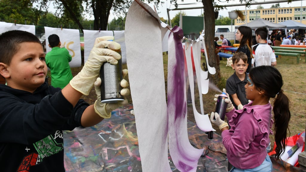 Im Magdeburger Stadtteil Neue Neustadt wurde ein Familienfest gefeiert, unter anderem wurde ein Graffiti-Workshop angeboten.