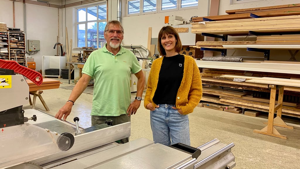 Bernd Meier hat die Geschäfstführung der gleichnamigen Tischlerei in Wernigerode 2019 an seine Tochter Linda Günnel übergeben.