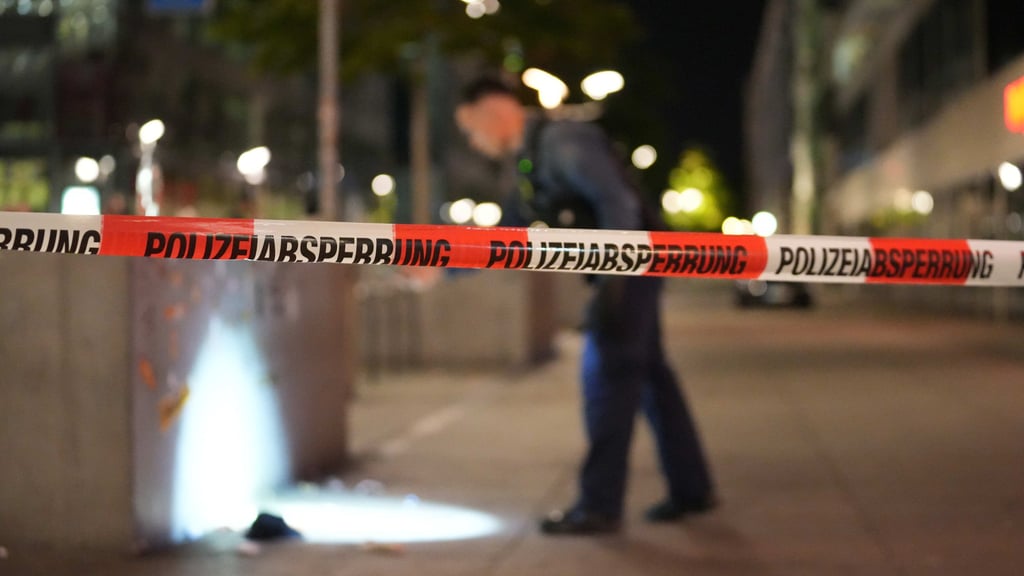 Die Polizei Dresden sucht nach dem Mittäter, der in einer Straßenbahn mit einem Messer auf einen Amerikaner losgegangen ist.