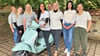 Nancy Hofmann (4. von links) und ihre Mitstreiterinnen vom Pflegezentrum „Frischer Wind“ in Mansfeld sind startbereit.  