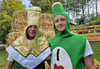 Diese beiden haben sich den Bier- und Sektlauf ausgedacht: Jan Berger und Eric Hartkopf (r.). 