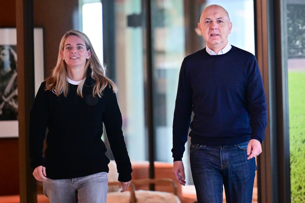 Die DFB-Funktionäre Nia Künzer und Bernd Neuendorf hoffen, dass die EM 2029 in Deutschland stattfindet. (Archivbild)