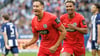 Traf doppelt für Elversberg: Younes Ebnoutalib (l).