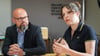 Die Berliner Linken-Fraktionschefs Anne Helm und Tobias Schulze wollen mehr günstige Mietwohnungen.