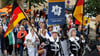 Der Festumzug zum Tag der Niedersachsen zog farbenfroh durch die Osnabrücker Innenstadt.