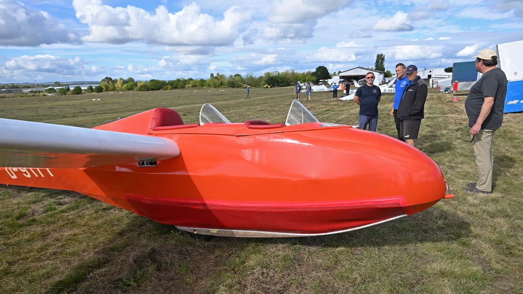 Die Scheibe Bergfalke III als offenes Modell.