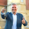 Mücheln hat gewählt: Der Rathausschlüssel bleibt bei Bürgermeister Andreas Marggraf.