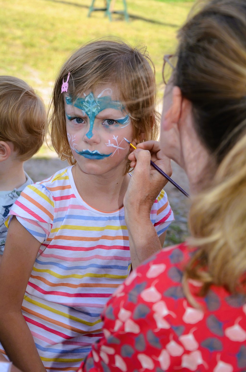 Als Angebot für die jüngeren Gäste durfte das Kinderschminken nicht fehlen.