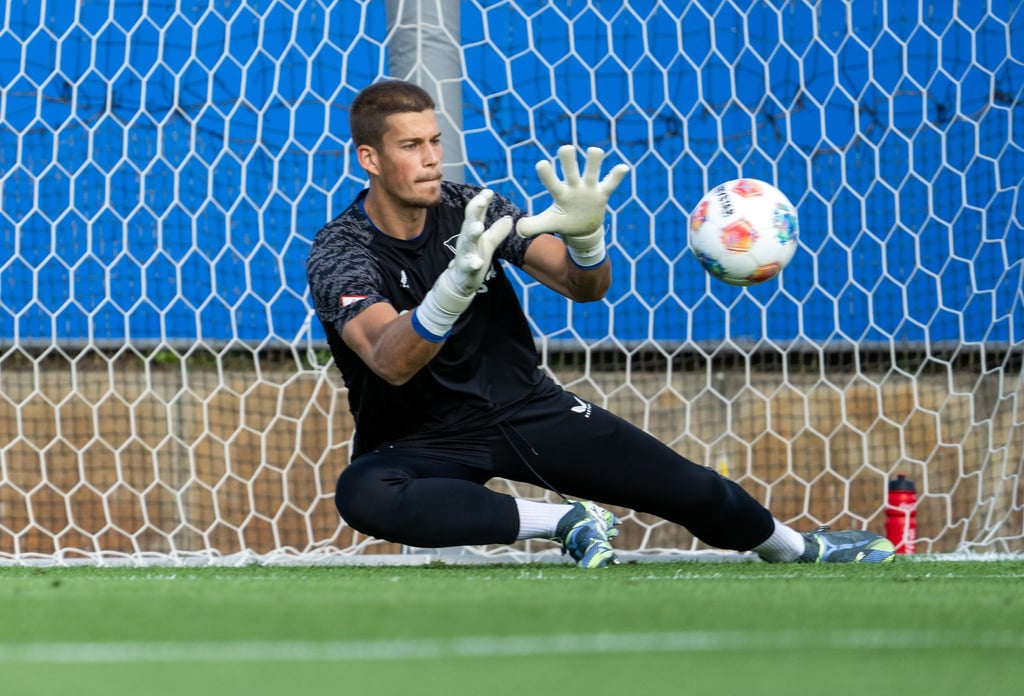 Keeper Dennis Smarsch verlässt Hertha BSC. (Archivbild)