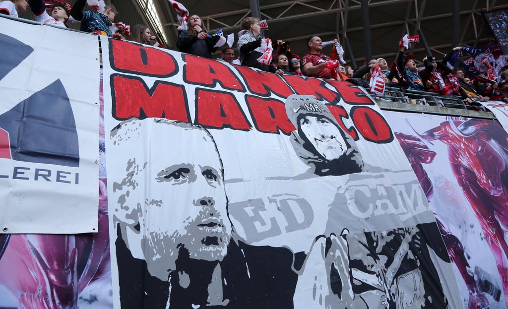 Marco Rose wurde von den Fans von RB Leipzig geehrt.
