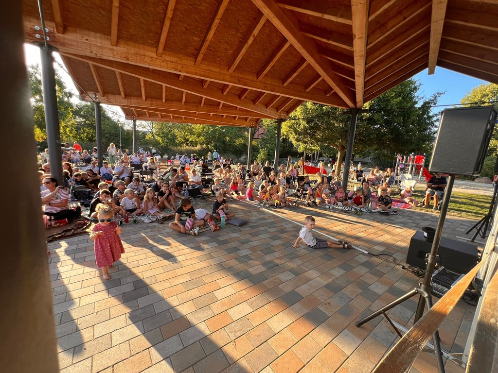 Bei bestem Wetter verfolgten die Jüngsten den Film „Max und die wilde 7“ beim Sommerkino in Biederitz.