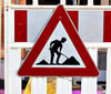 Baustellenschild