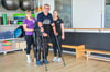 Mithilfe eines sogenannten Exoskeletts kann Dietmar Schmidt aus Haldensleben seine Beine wieder in Bewegung bringen. Mehrmals pro Woche absolviert er ein anstrengendes Training.