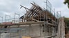 Blick auf die Baustelle Bürgerhaus in Ströbeck.