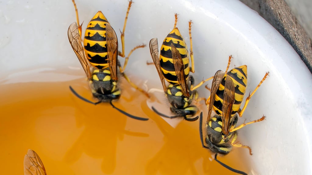 Wespen sind am Esstisch ungebetene Gäste. Für den richtigen Umgang mit den Tieren gibt der Naturschutzbund hilfreiche Tipps.