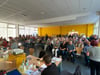 Die Aula des Grundschulzentrums ist bei der Sitzung des Gemeinderates Elbe-Parey überfüllt gewesen.