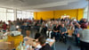 Die Aula des Grundschulzentrums ist bei der Sitzung des Gemeinderates Elbe-Parey überfüllt gewesen.