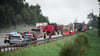 Nach dem Lkw-Brand gab es eine Sperrung.