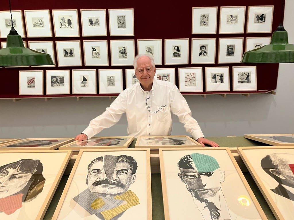 William Kentridge präsentiert Kunstwerke für eine große Ausstellung im Museum Folkwang.