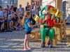 Ronald Luckanus tritt zum Hohenmölsener Herbstmarkt traditionsgemäß als Hofnarr auf.
