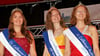 Bollenkönigin Hannah (l.) und ihre Prinzesinnen Constance und Gina freuen sich auf viele Besucher. 