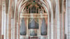Blick auf die Silbermann-Orgel im Dom St. Marien Freiberg. Die Silbermann-Tage erinnern unter dem Titel „Der Klang Europas“ mit zahlreichen Konzerten an den großen deutschen Orgelbauer Gottfried Silbermann. (Archivbild)