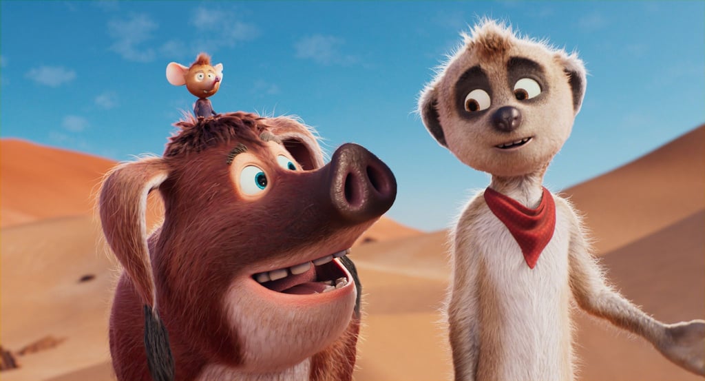 Pinsel, Mkonga und Tafiti in einer Szene aus dem Film „Tafiti - Ab durch die Wüste“. (undatierte Filmszene)