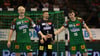 Magnus Saugstrup, Sergey Hernandez und Elvar Örn Jonsson (v.l.) lassen in der SCM-Defensive die Gegner bisher verzweifeln.   