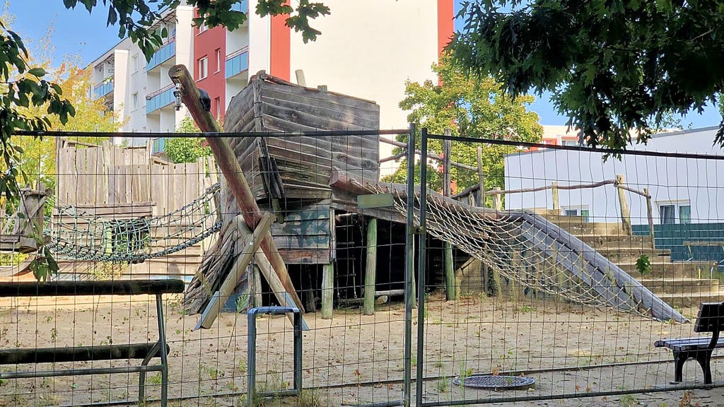 Der Schiffspielplatz in Stendal soll abgerissen werden.