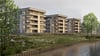 Stadtvillen sollen neuen Wohnraum am Elbufer in Magdeburg bieten.