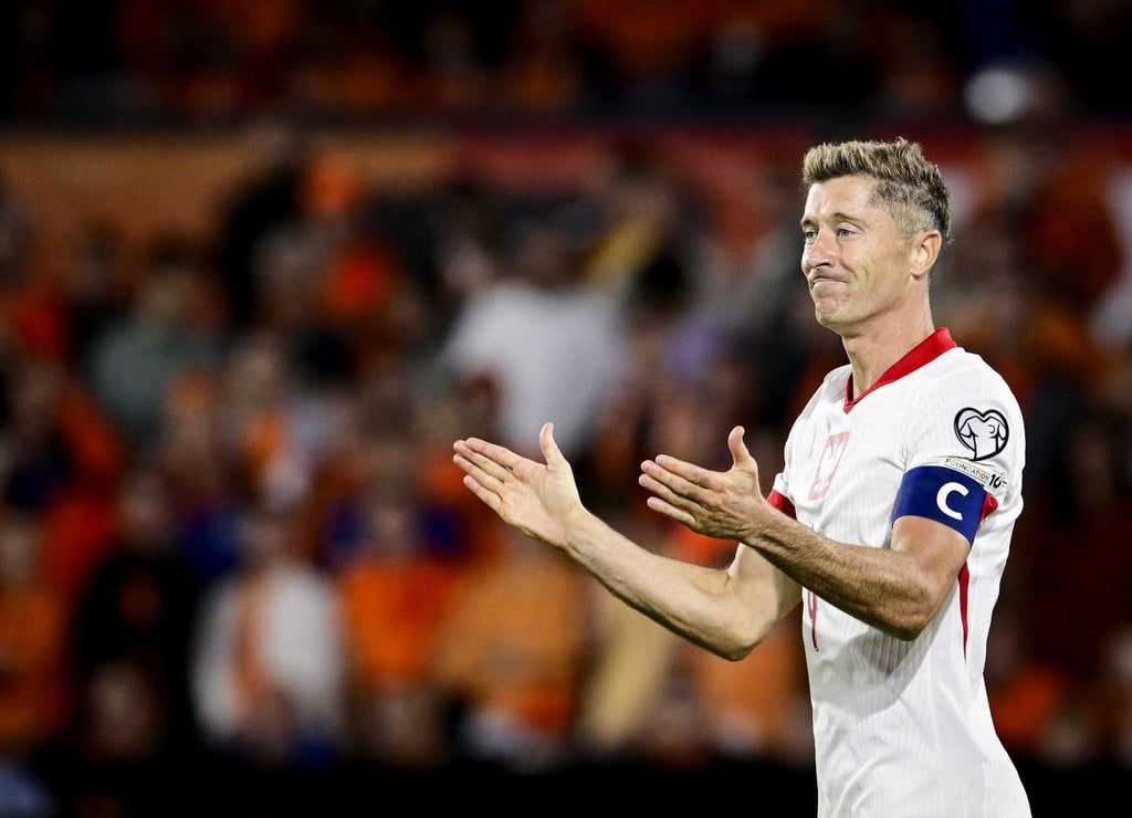 Robert Lewandowski blieb bei seinem Comeback in der polnischen Nationalelf unauffällig.