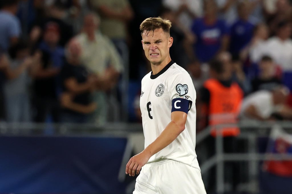 Die Miene sagt alles: Kapitän Joshua Kimmich nach dem Schlusspfiff.