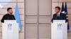 Frankreichs Präsident Macron und sein ukrainischer Kollege Selenskyj hielten eine Pressekonferenz ab.