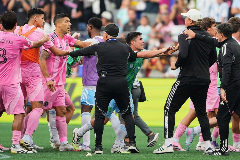 Luis Suárez hatte sich nach der Niederlage im Leagues Cup nicht im Griff. (Archiv-Foto)