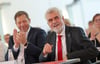 Armin Willingmannn ist in Quedlinburg als SPD-Spitzenkandidat für die Landtagswahl nominiert worden. Unterstützt wird der Mann aus dem Harz von SPD-Bundeschef Lars Klingbeil (links). 